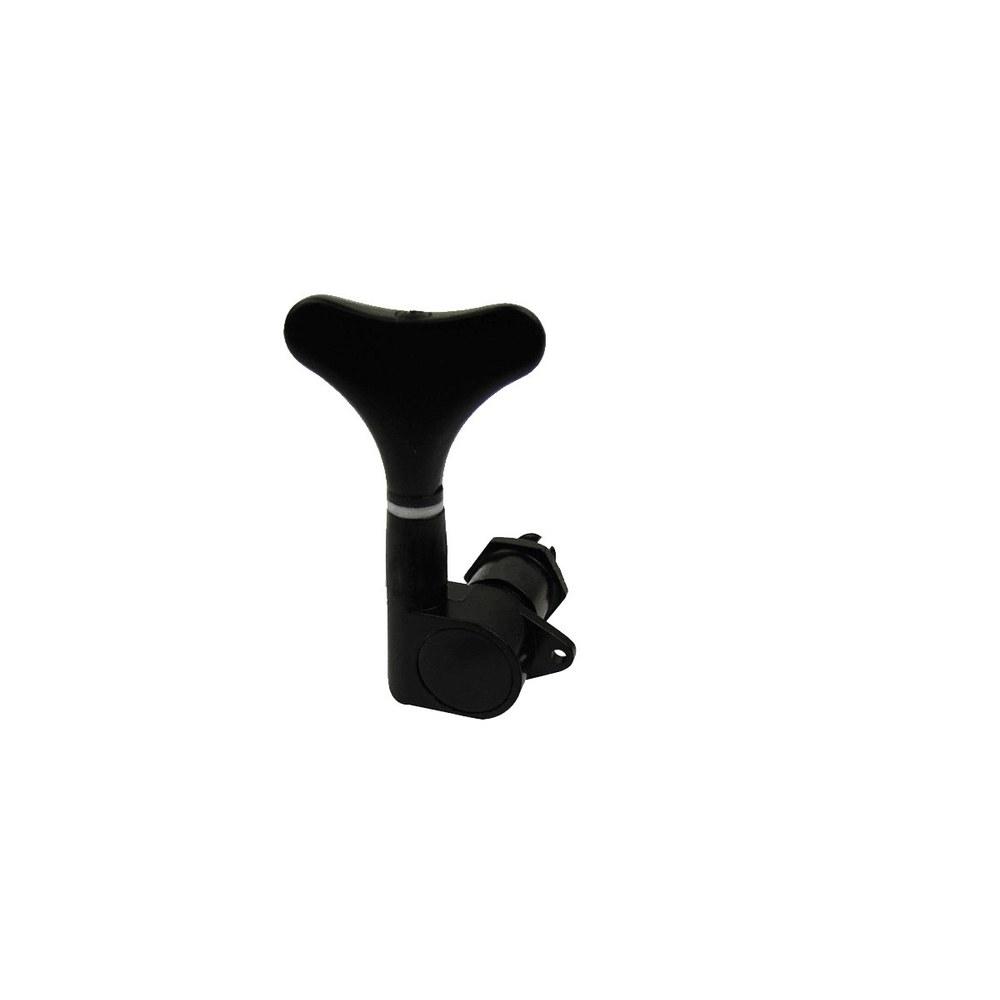 MOTOKU 5 Pieces Bass Tuning Pegs 2L3R Machine Heads for 5-String Guitar Black