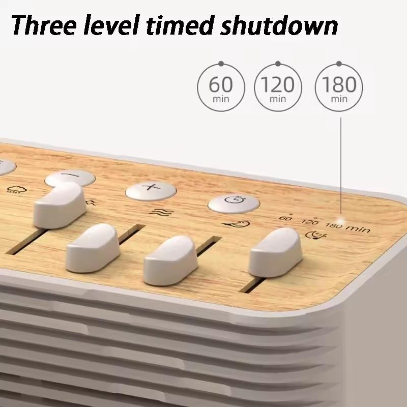 EZVALO Natural Scenery Speaker Bluetooth Speakers Portable White Noise Machine Three Gear Timing 8 Natural Sounds Wireless Home