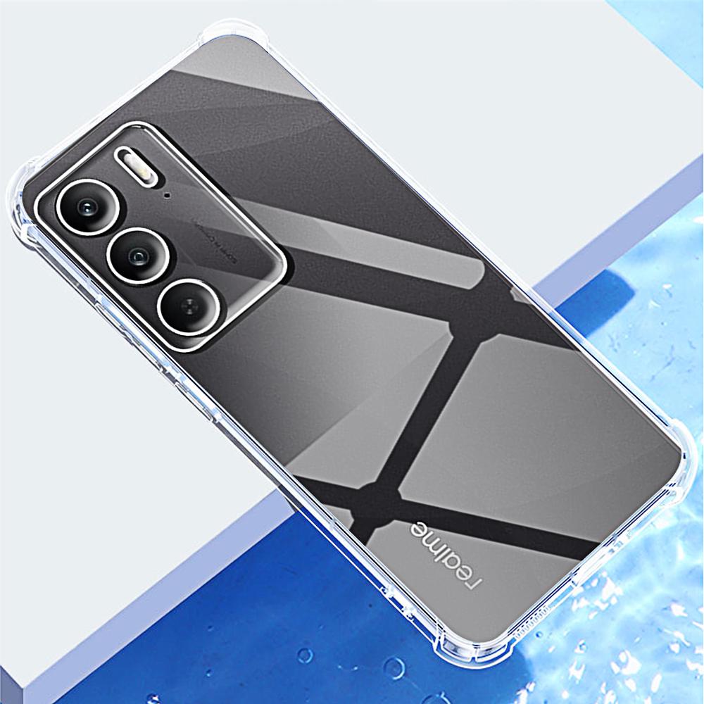 Прозрачный чехол для телефона Oppo Realme C75 C67 C65 C60 C55 C53 C51 C35 C33 C31 C30 Shell Защитная задняя крышка камеры Clera Covers