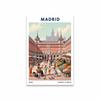 Spain Barcelona Travel Poster Vintage City Wall Art Travel Art Prints Watercolor Spain Street Madrid Prints Landscape Painting