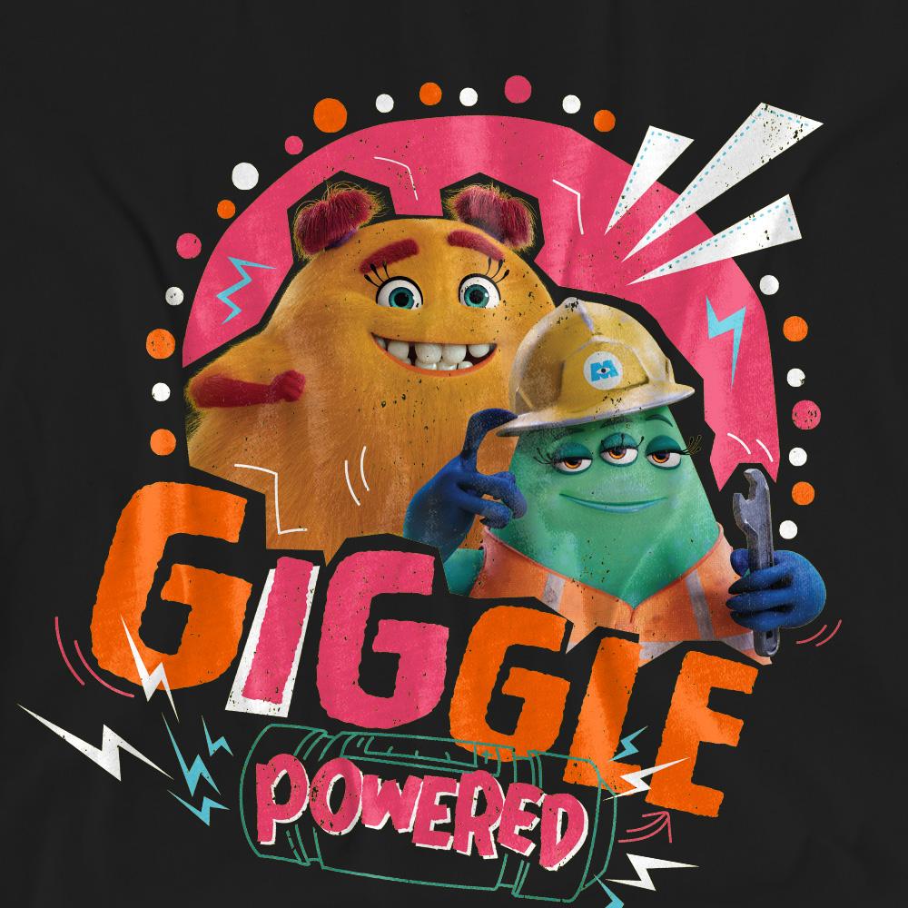 Monsters At Work Unisex Adult Giggle Powered Val & Cutter T-Shirt