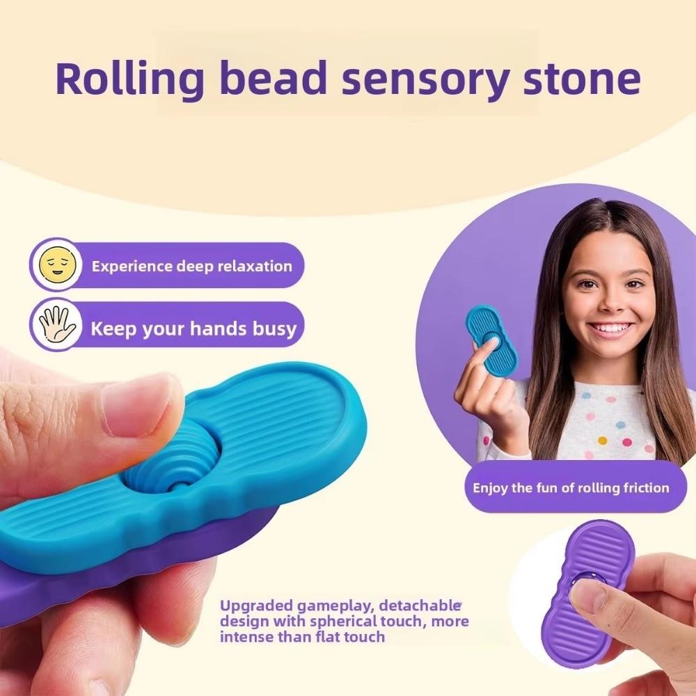 with Rolling Ball Sensory Stone Toy Silicone Fidgeting Toys Suitable for Children Teens