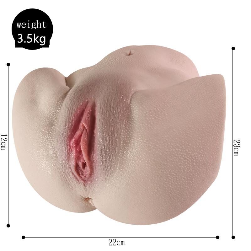 Men's Masturbator Big Ass Thin Waist Soft Butt Real Skin Feel MasturbationCup Erotic Adult Sex Toy