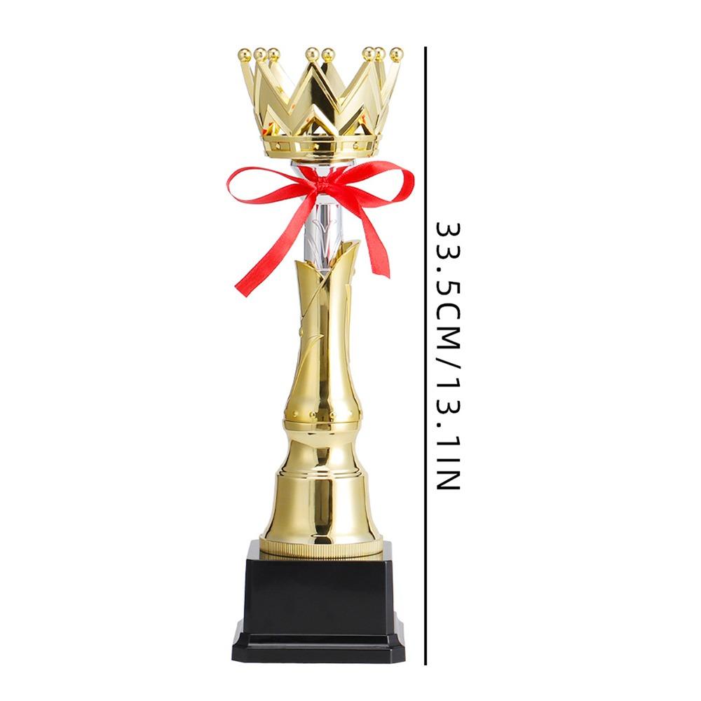 New Gold Gold Trophy Awards Plastic School Rewarding Supply Award Cup Crown Prize Cup Sports Winner