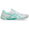 Asics GEL ROCKET 12 Искусственная кожа Удобная поддержка Волейбольные кроссовки Унисекс Белый Зеленый 1073A080-104