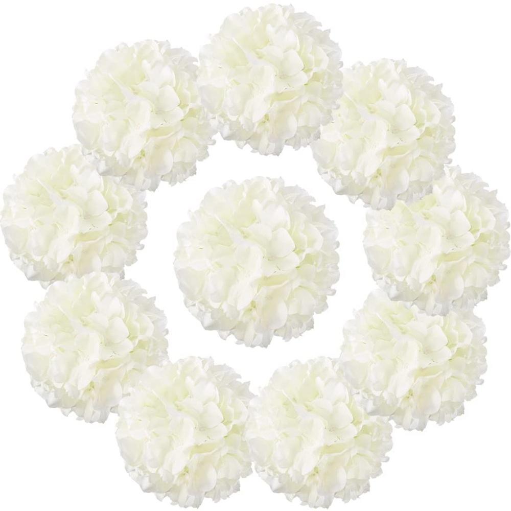 10 Pieces Hydrangea Artificial Flower Silk Flower Simulation Hydrangea Wedding Decor for Dining Table Kitchen Floral Decor