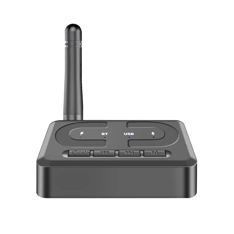 Bluetooth 6.0 Audio Receiver 3.5mm AUX RCA With Mic HIFI Stereo Wireless Adapter Support USB U-Disk For Car Speaker Amp