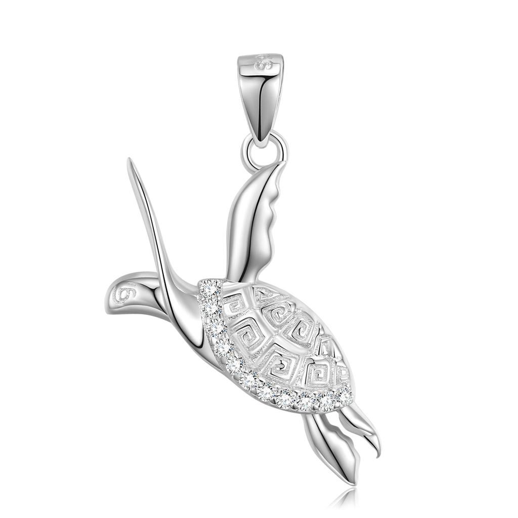 Cute Carrot Bunny Pendant Original 925 Sterling Silver Flower Skull Turtle Animal Heart Shape Pendant Necklaces Jewelry Making for Women Fashion