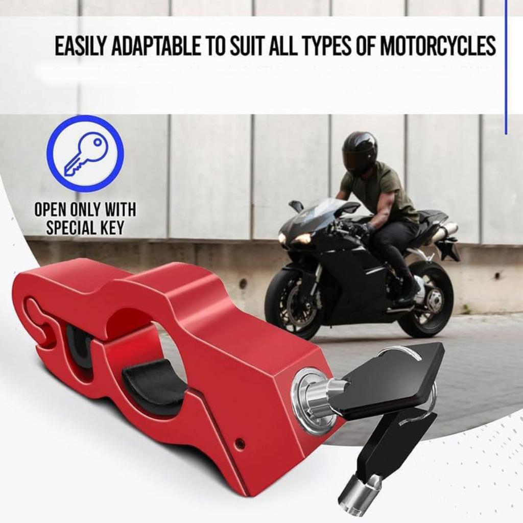 Compact Motorcycle Front Wheel Brake Clutch Lock Easy To Use Motorcycle Brake Lock Safety Gear Simple Install for Bikes