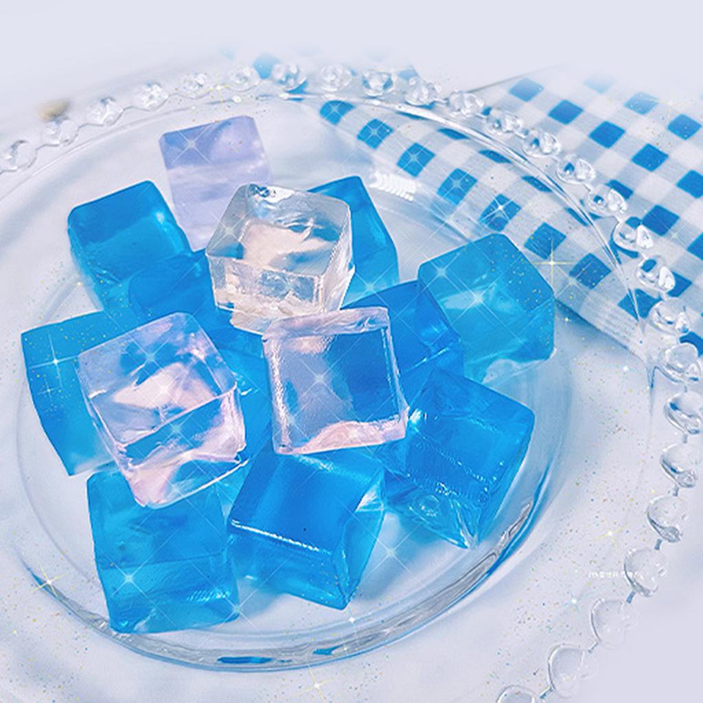 20 шт. игрушка-сжиматель кубиков льда моти прозрачная форма тофу для детей снижение тревожности фея подростков принадлежности для вечеринок