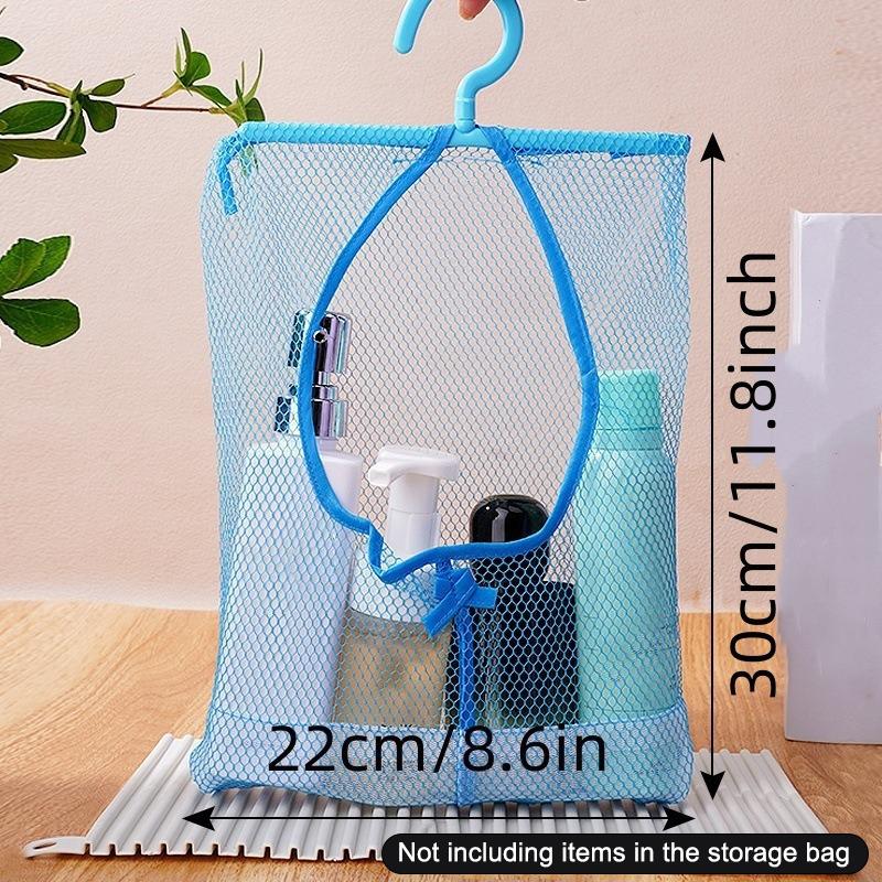 1 шт. Многофункциональная подвесная сетчатая сумка для хранения, Полиэстер, Только ручная стирка, Компактный органайзер с легким доступом