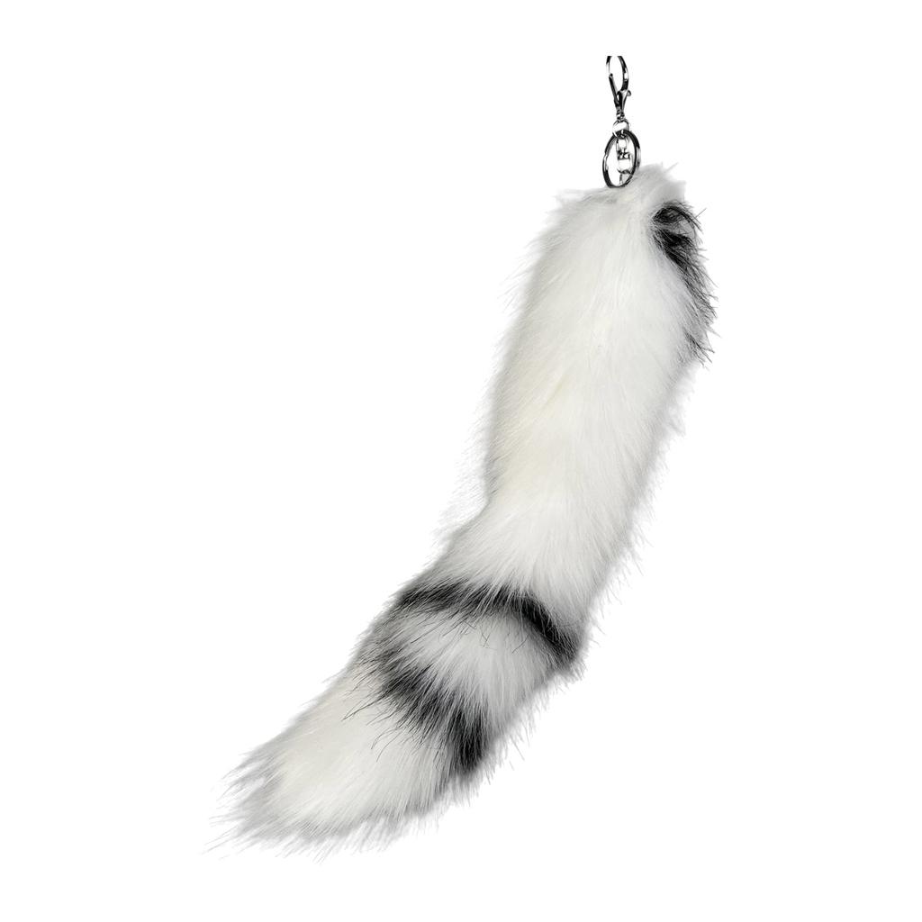 Faux Animal Tail Keychain Colorful Keyring 40cm Plush Furs Pendant Accessory for Bags and Car Keys Soft Decorative Charm