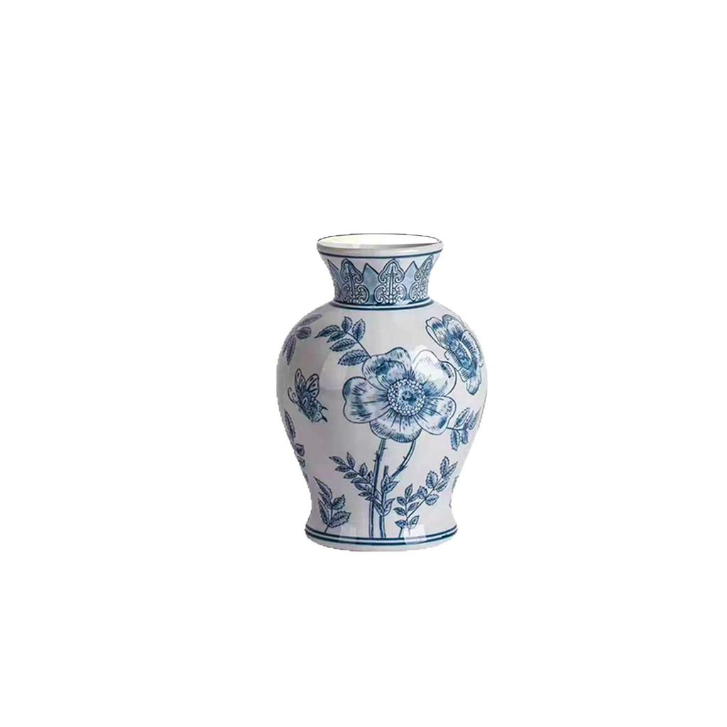 Chinese Blue-and-white Porcelain Ceramic Vase Flower Vase Flower Arrangement Accessories Ceramic Handicrafts Vases Flowerpots