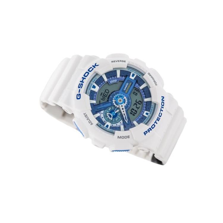 CASIO Women's Liquid Crystal/Analog Dual Display Series Blue Watch GA-110WB-7A GA-110WB-7A