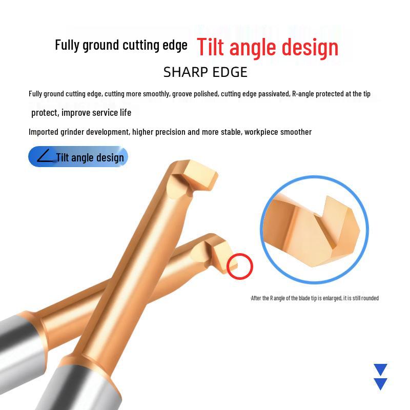 Tungsten Steel Carbide CNC Micro Grooving Boring Bar for Small Diameter