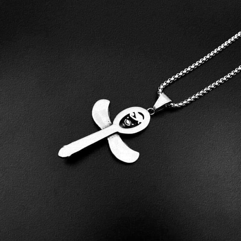 Персонализированное ожерелье «Крылатая богиня»: Подвеска Древнеегипетский Гор Анкх для мужчин