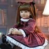 BZDOLL 60СМ 24 Дюйма Кукла Реборн Эксклюзивный Стиль Мягкий Винил Принцесса Малыш Младенцы Как Девочка для Ребенка Подарок на День Рождения