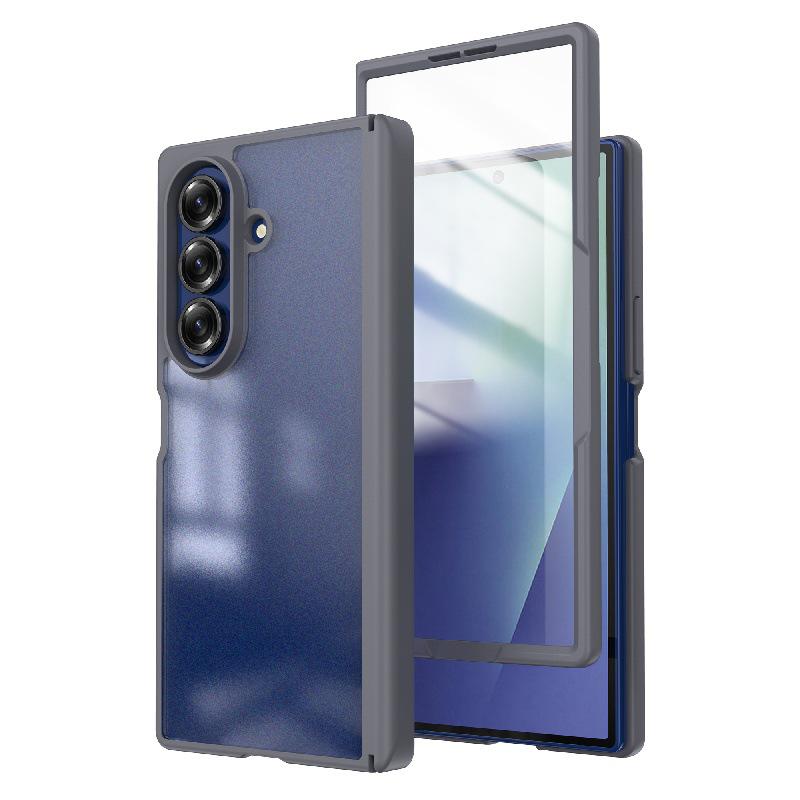 Минималистичный ударопрочный чехол с вращением на 360° для Samsung Z Fold7: Жесткий ПК-чехол с защитой от царапин
