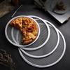 Aluminum Pizza Pan Mesh Metal Rust Resistant Bread Pan Eyelet Design Hollow Pie Mesh Baking Household Supplies for The Kitchens