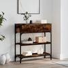 VidaXL Console Table Smoked Oak 72.5x25x75 Cm Engineered Wood 834187