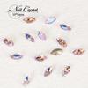 Xiaohongshu Nail Art Diamond, большая упаковка из 500 розовых заостренных нижних бриллиантов в форме капли воды, овальных бриллиантов K9 особой формы