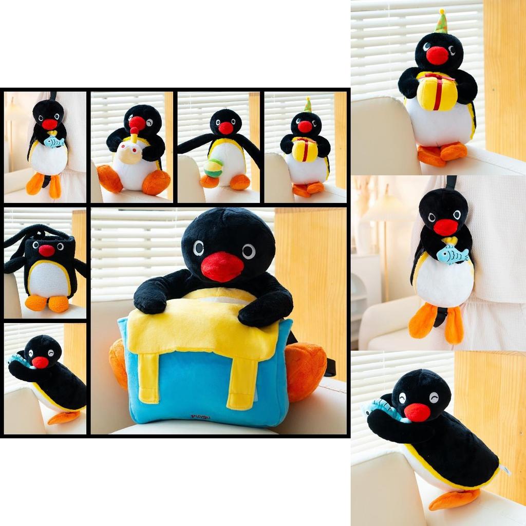 Adorable Pingu Plush Penguin Birthday Cake Gift Soft Toy For Kids And Girls
