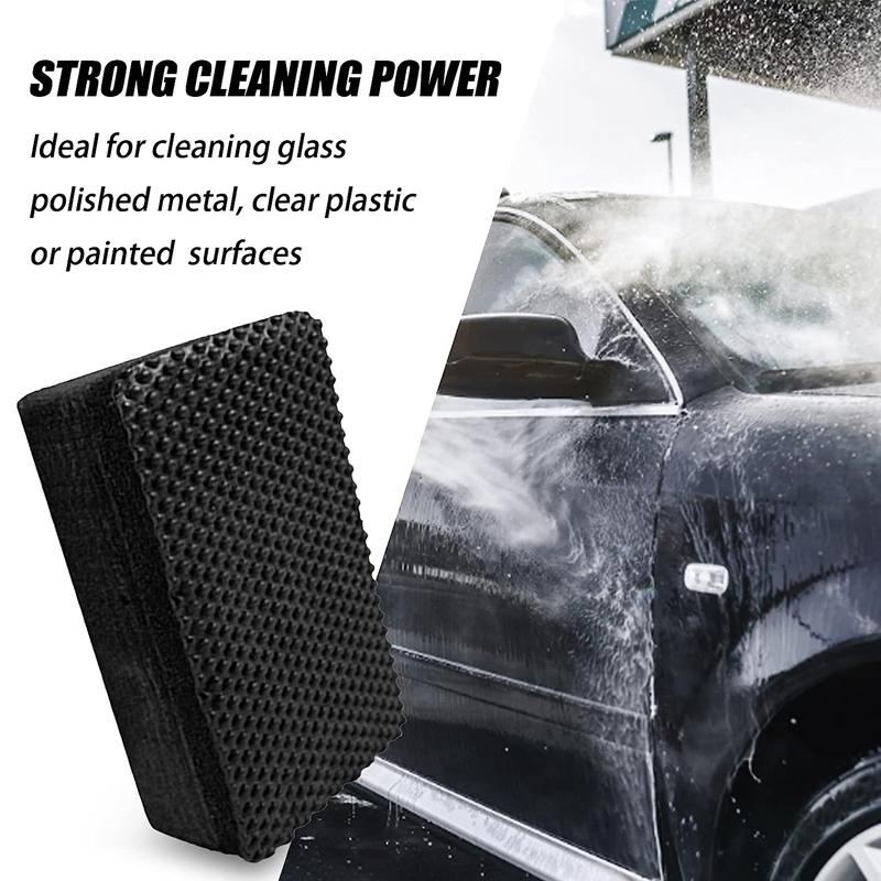 5Pcs Car Clay Bar Pad Sponge Block Cleaning Eraser Wax Polish Pad Tools Black Car Cleaning Tools Auto Detail Cleaning Care