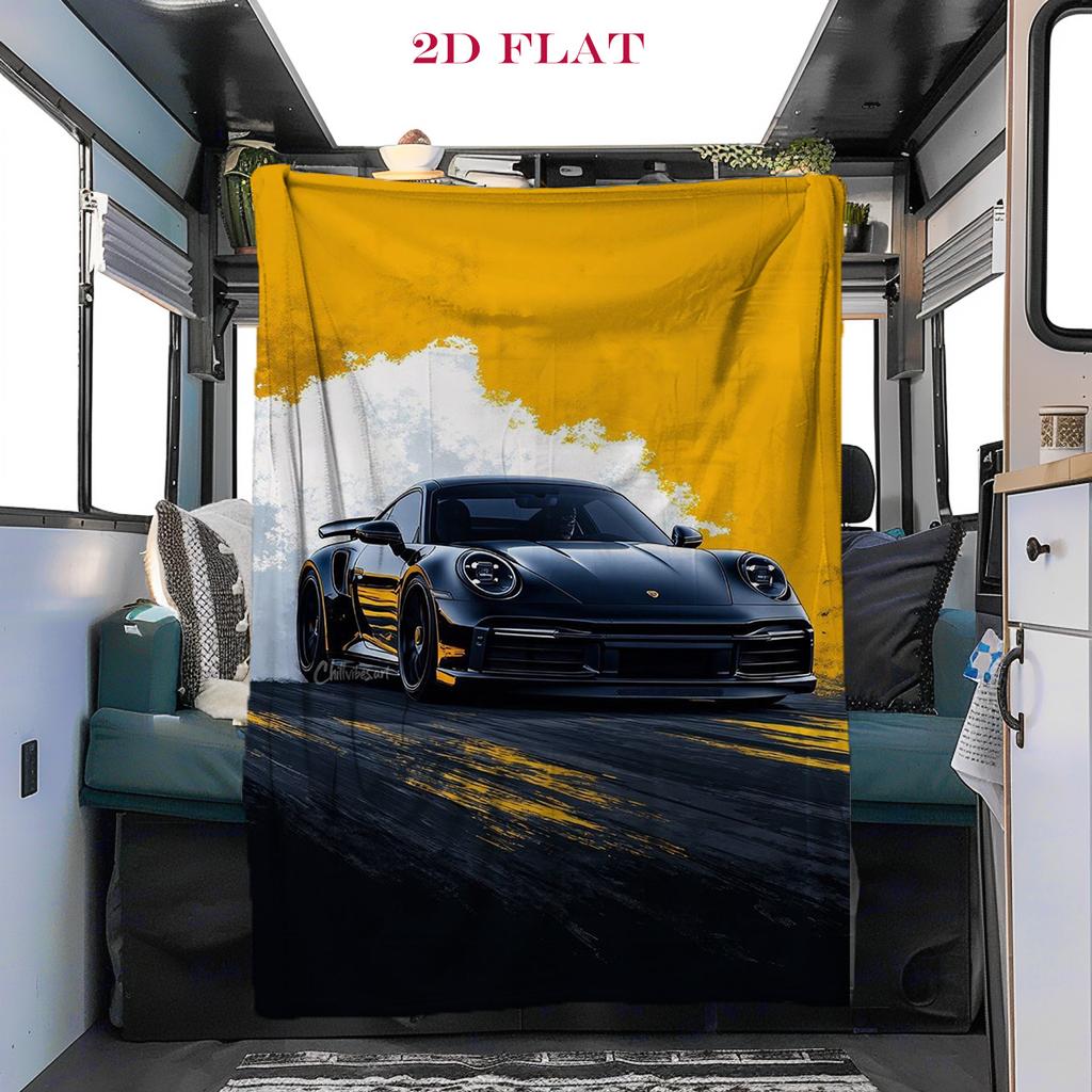 Sunset Speed: Porsche Racing blanket Soft and comfortable sofa blanket Christmas gifts Nap Blanket bedroom