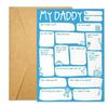 Daddy Father's Day Card DIY Father's Day Greeting Card from Son Daughter Kids Wife Fill In The Blanks Keepsake Card Dad Birthday Gift Ideas