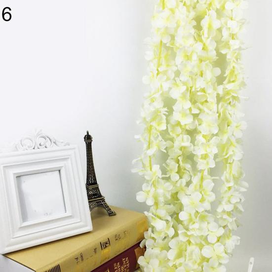 Искусственный цветок, висячая гирлянда, растение, цветочная лоза, свадебная вечеринка, домашний декор