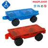 2 Pcs Cars DIY Construction Set for 7.5cm Magnetic Building Blocks Tiles Strong Magnet Montessori Educational Toys For Children
