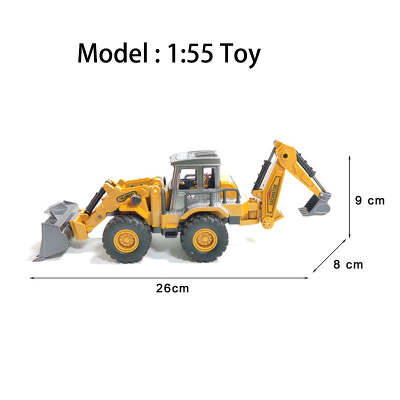 Игрушки 2 в 1 для мальчиков Сплав Трактор Детский Экскаватор Бульдозер Миниатюрная Модель Грузовика Литая Модель Строительной Техники Детские Подарки