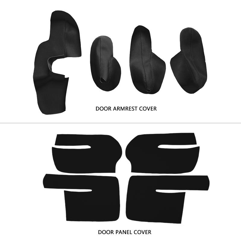 4 шт., внутренняя дверная панель из микрофибры/накладка на подлокотник двери для VW Touran 2006 2007 2008 2009 2010 2011 2012-