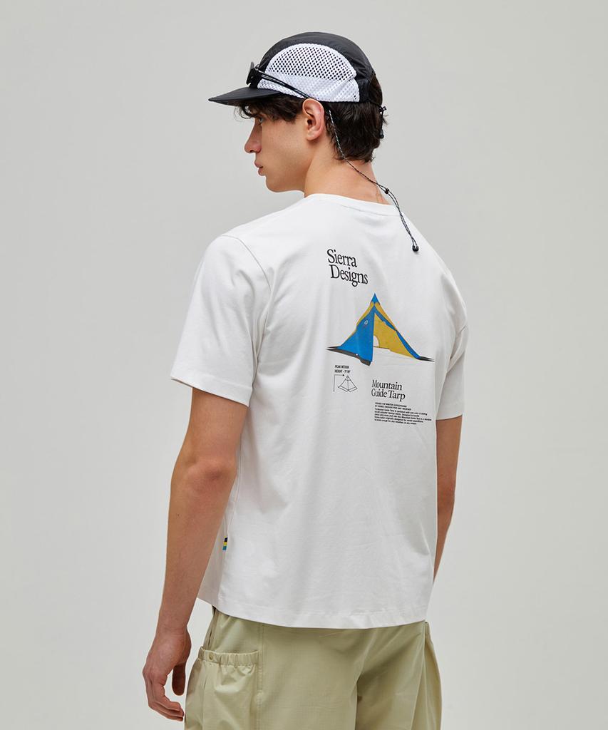 SIERRA DESIGNS Mountain Guide Tarp Chill-Lite Short Sleeve T-Shirt Ivory