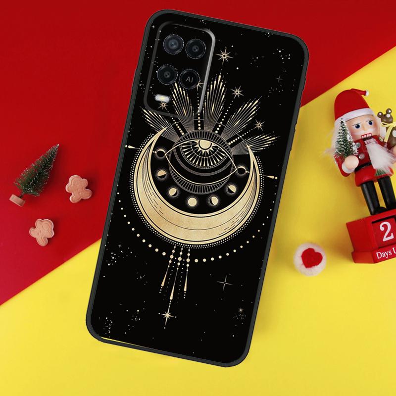 Чехол-арт 'Гадание Луна Звезды Руки' для Oppo A38 A18 A58 A78 A98 A74 A94 A54 A80 A60 A40 A96 A76 A16 A15 A17 A57 A5 A6 Pro