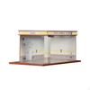 1/32 Diorama Car Parking Display Cabinet And LED Lighting Organizer, Simulation Die-Cast Garage,