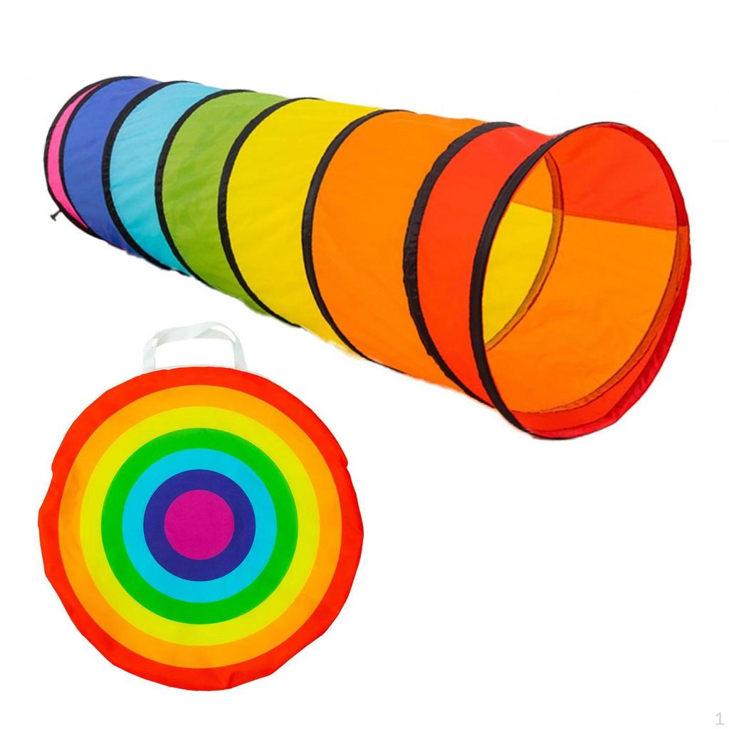 Kids Play Tent Crawling Tunnel, Foldable Dogs Tunnel Tent, for Toddlers Indoor Outdoor,