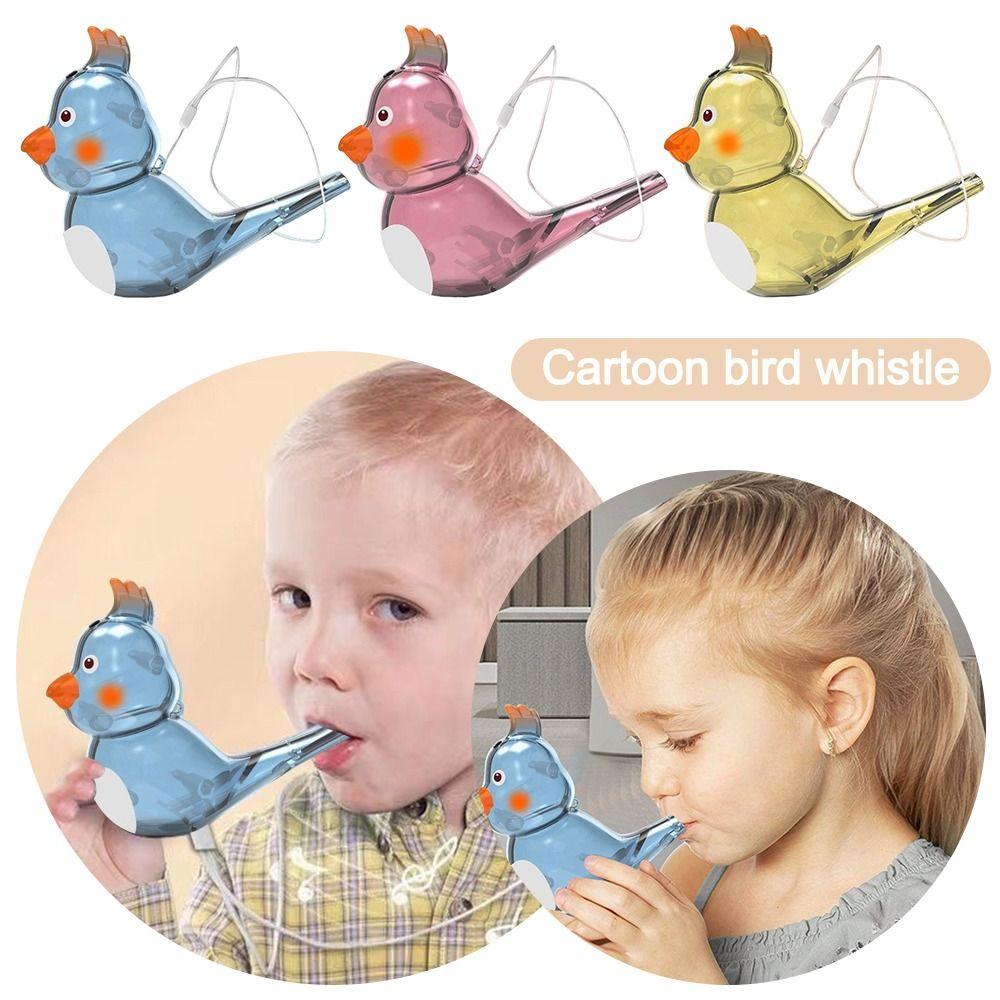 Multicolor Cartoon Bird Whistle Add Water Warble Whistle Musical Instrument Toys Children Toy