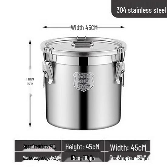 Герметичный многоцелевой бочонок из нержавеющей стали 304 для хранения вина, чая, молока, для ферментации, масла или риса