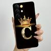 Для Realme C85 Pro 2025 Чехол для телефона с короной и начальной буквой для пары RealmeC85 Pro 4G RMX5555 Мягкий силиконовый TPU Защитный чехол для объектива