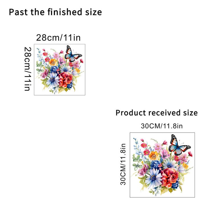 Butterflies Surround Flowers Toilet Sticker Home Decoration Toilet Lid Wc Universal Waterproof Decals Bathroom Accessories