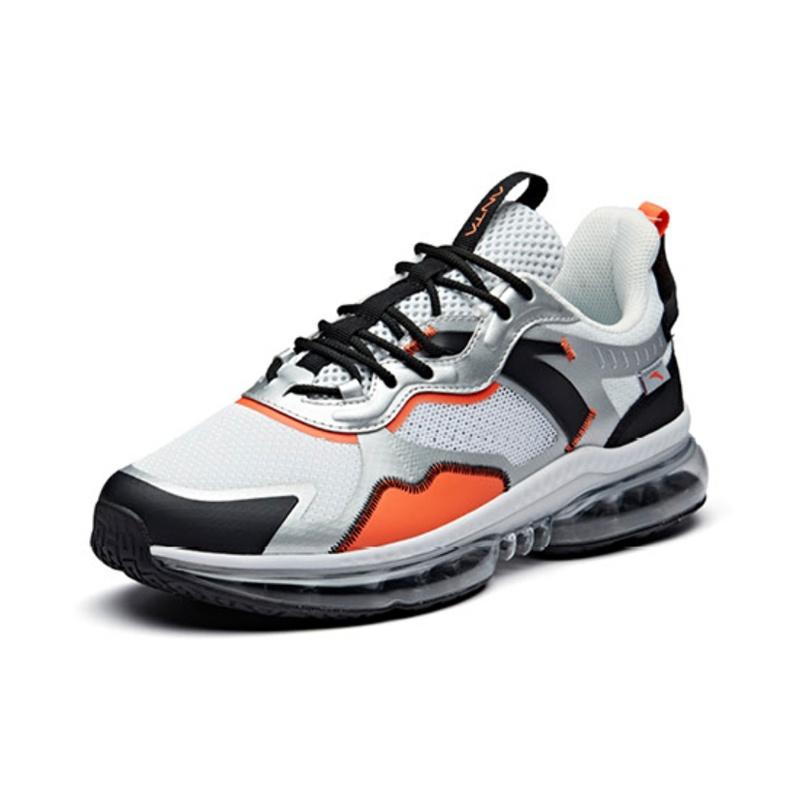 Anta Nasa X Seeed противоскользящие прочные низкие повседневные туфли мужские туфли серебристо-белые 91945513-4