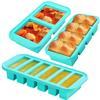 Silicone Freezer Tray with Lid Leak-proof Soup Freezer Container BPA-Free