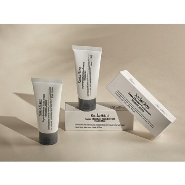 Karl & Hans Super Moisture Крем для рук с двойным ароматом мяты, 50 мл, 1 шт.