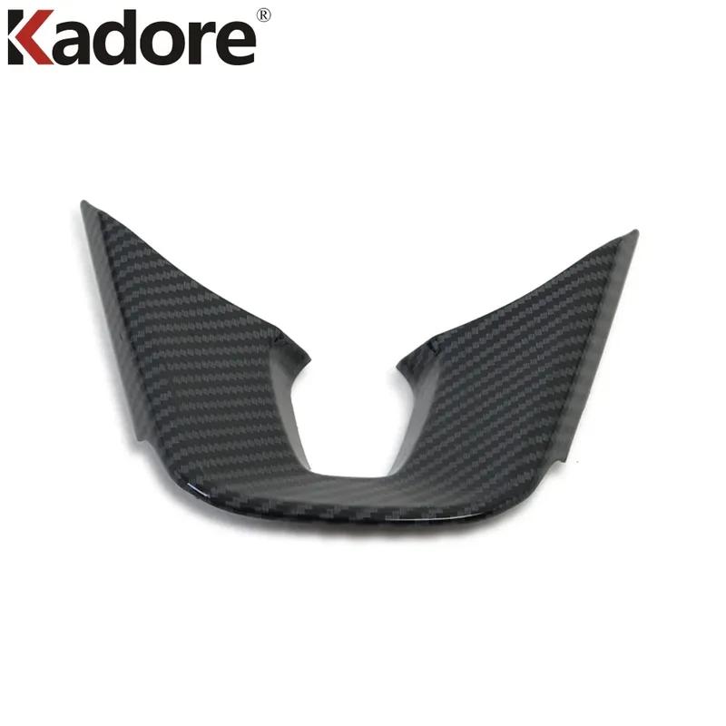 Car Steering Wheel Panel Cover Trim For Kia Forte K3 Carbon Fiber Interior Mouldings Accessories