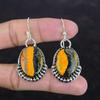 Bumble Bee Jasper Earring Genuine Gemstone Earring Wedding Jewelry 925 Sterling Silver Earrings Handmade Earring Decent Jewelry Gift For Her