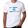 BLWHSA Israel Flag T-shirt Men Fashion Summer Short Sleeve Round Neck Design Funny T-shirts