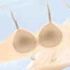 Invisible Bra Women's Beautiful Back Bra Breathable Straight Semi-fixed Cup Underwear Push Up Bra