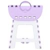 Foldable Step Stool Household Plastic Small Folding Step Stool for Camping Fishing Outdoor Light Purple
