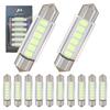 WiseShine DC 12V 36 мм 6418 Светодиодная лампа-торцевая (Festoon) Ледяной синий